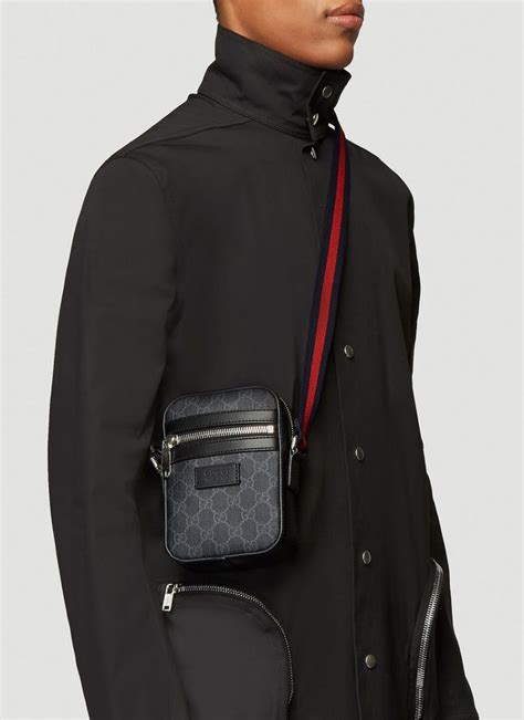 black gucci crossbody mens|gucci crossbody bag on sale.